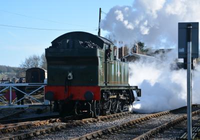 4555 steam at East Somerset Railway - Cranmore. &copy; AJax