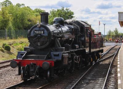 78018 steam at Great Central Railway. &copy; South Coast Trainspotter