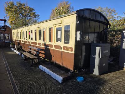 GWR4106 coach at Chinnor & Princes Risborough Railway. &copy; MikeMOL