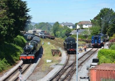 7827 steam,75014 steam,60007 steam at Dartmouth Steam Railway - Churston. &copy; AJax