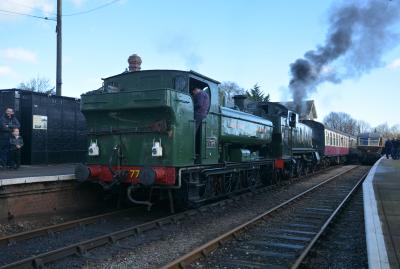 7754 steam,4110 steam at East Somerset Railway - Cranmore. &copy; AJax