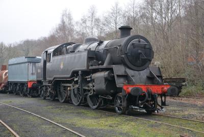 80136 steam at North Yorkshire Moors Railway - Grosmont TMD. &copy; AJax
