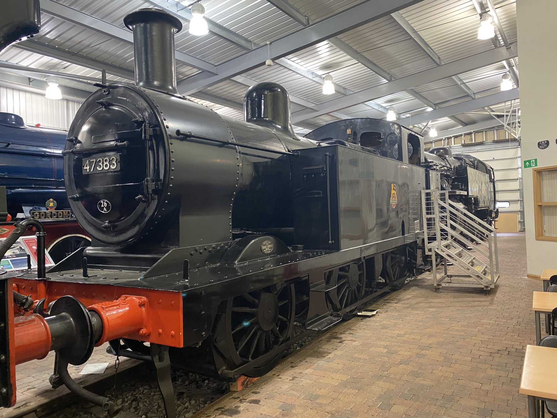 Photo of 47383 steam at Severn Valley Railway Highley Engine House
