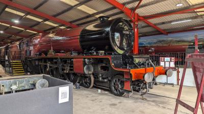 46203 steam at Midland Railway Centre. &copy; South Coast Trainspotter