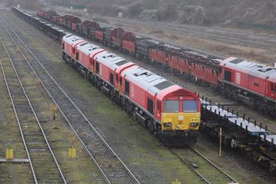 66135,66165,66069,66110 at Tees Yard. &copy; ConnorsRailPhotography