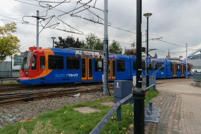 SYS 105 at Park Square Junction (Supertram). &copy; llamafish