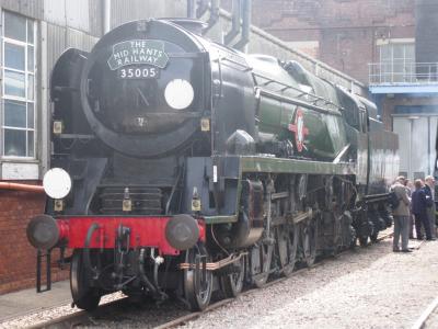 35005 STEAM at Eastleigh Works. &copy; Byron5574