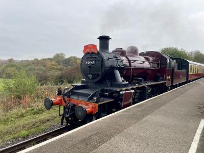 photo of 46441 steam at East Lancashire Railway - Burrs Country Park