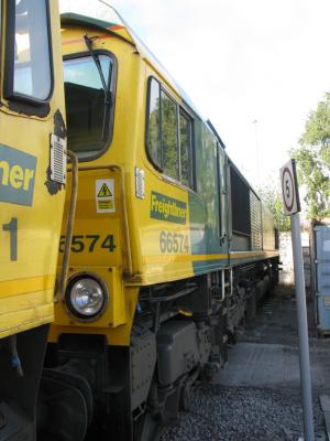 66574 at Leeds Vehicle Maintenance Facility (Leeds Midland Road). &copy; Byron5574