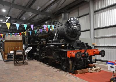 46443 steam at Severn Valley Railway - Highley Engine House. &copy; AJax