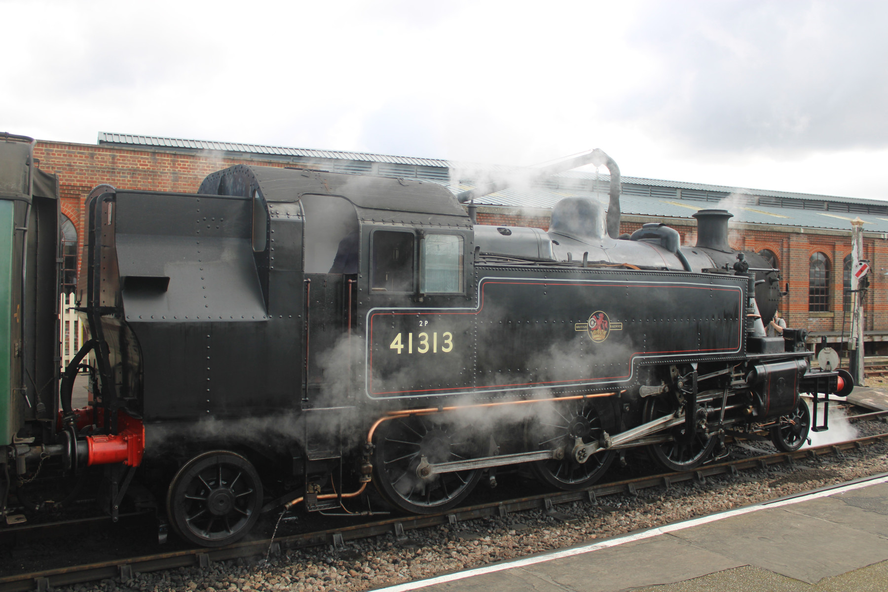 Photo of 41313 steam at Bluebell Railway - Sheffield Park — trainlogger