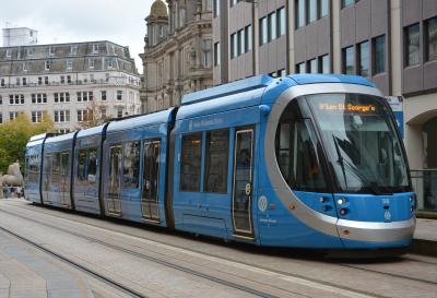 MM 56 at Town Hall (West Midlands Metro). &copy; AJax