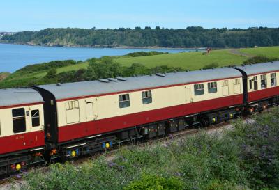 80044 coach at Dartmouth Steam Railway - Waterside. &copy; AJax