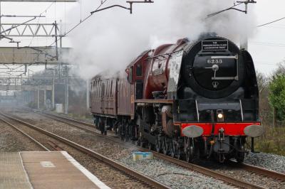 6233 steam at Acton Bridge (Cheshire). &copy; South Coast Trainspotter