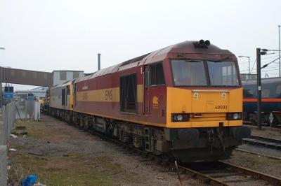 60003,60057 at Peterborough. &copy; trainlogger