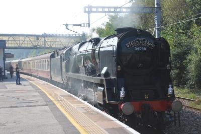 34046 steam at Swindon. &copy; SirArchie34059