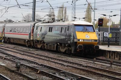 91110 at Doncaster. &copy; ConnorsRailPhotography