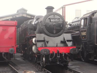 80151 steam at Bluebell Railway - Sheffield Park. &copy; MJM
