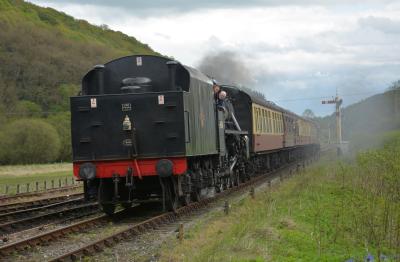 45428 steam at North Yorkshire Moors Railway - Levisham. &copy; AJax