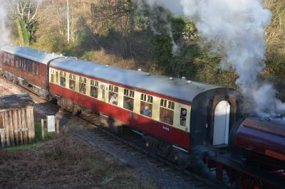 4496 coach at South Devon Railway - Hood Bridge. &copy; AJax