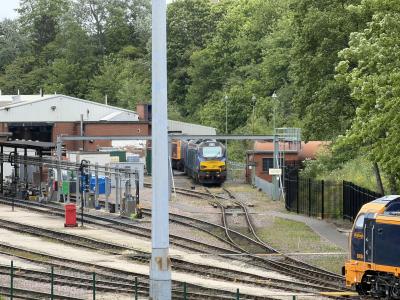 photo of 68017,68023,57306 at Leicester TMD