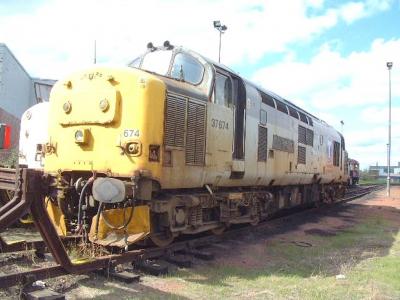 37674 at Motherwell TMD. &copy; Byron5574