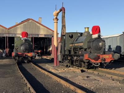 1338 steam,1340 steam at Didcot Railway Centre. &copy; Cookey84