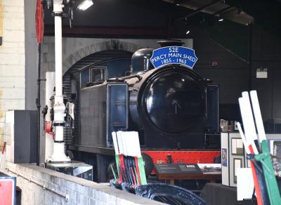 RSHN7683steam at Stephenson Railway Museum. &copy; MJM