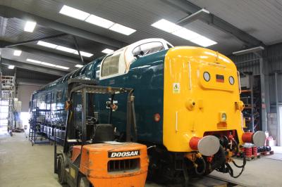 55009 at Barrow Hill Roundhouse. &copy; ConnorsRailPhotography