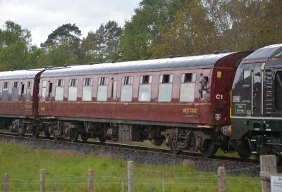 99327 coach at Severn Valley Railway - Rifle Range. &copy; AJax