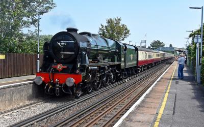 46100 steam at Portchester. &copy; Bestieboy
