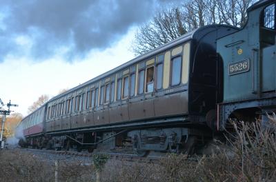 GWR2434 coach at South Devon Railway - Bishops Bridge Loop. &copy; AJax