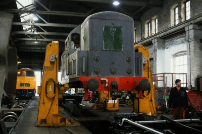 D8233 at East Lancashire Railway - Bury Baron Street Works. &copy; stevexos