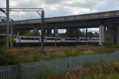 90015,90004,90013,90009,90012 at Crewe Basford Hall Freightliner Depot. &copy; Kempydak