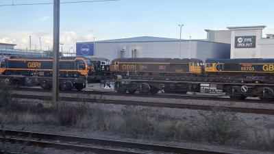 69001 at Peterborough GBRf depot. &copy; Luivery