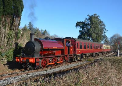 HE1589 steam at South Devon Railway - Bishops Bridge Loop. &copy; AJax