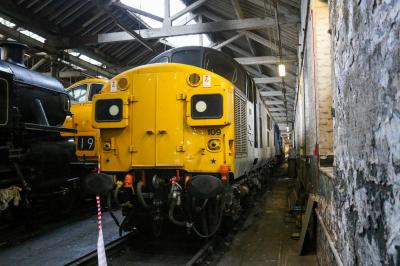 37109 at East Lancashire Railway - Bury Baron Street Works. &copy; stevexos