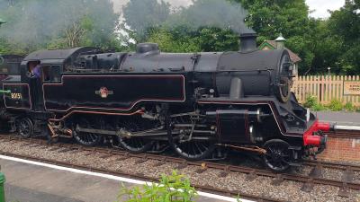 80151 steam at Bluebell Railway - Kingscote. &copy; MikeMOL