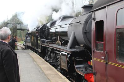 45407 steam at Keighley & Worth Valley Railway - Haworth. &copy; ConnorsRailPhotography