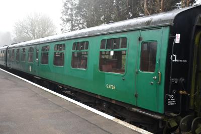 3738 coach at Mid Hants Railway - Alresford. &copy; MJM