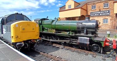 7802 Steam at Severn Valley Railway - Kidderminster. &copy; Geoff