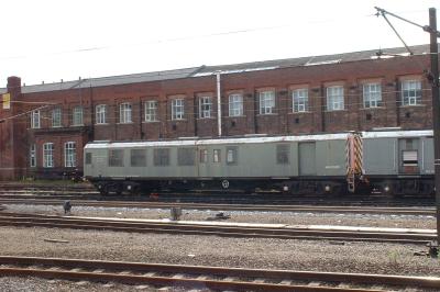 975555 coach at Doncaster West Yard. &copy; trainlogger