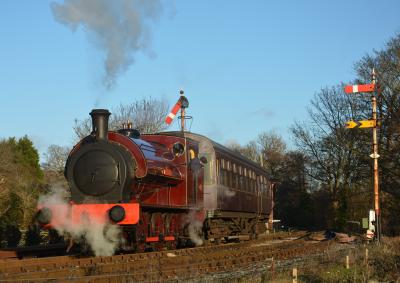 HE1589 steam at South Devon Railway - Bishops Bridge Loop. &copy; AJax