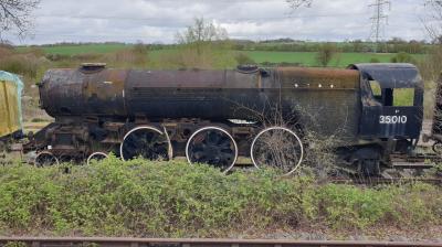35010 steam at Colne Valley Railway. &copy; MikeMOL