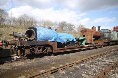 47445 steam at Midland Railway Centre. &copy; trainlogger