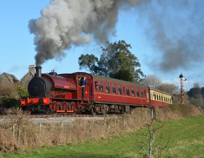 HE1589 steam at South Devon Railway - Bishops Bridge Loop. &copy; AJax