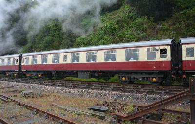 3045 coach at Dartmouth Steam Railway - Kingswear. &copy; AJax