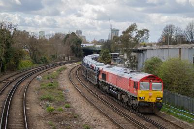 66020 at Culvert Road Bridge. &copy; Zain