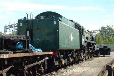 70000 steam at Crewe Railway Age. &copy; trainlogger
