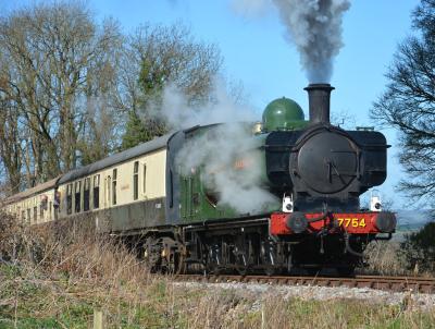 7754 steam at East Somerset Railway - Mendip Vale. &copy; AJax